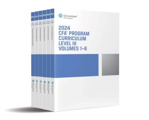 CFA 2024 Program Curriculum Level III Full Set