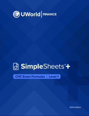 2024 CFA UWorld Formula Sheet Level 1
