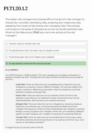 FRM 2025 Bionic Turtle Part 1 Practice Questions and Mock Exams