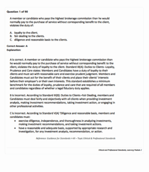 CFA 2026 Finquiz Mock Exams Level 1