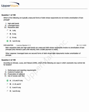 CAIA 2026 Level 1 UpperMark Mock Exams
