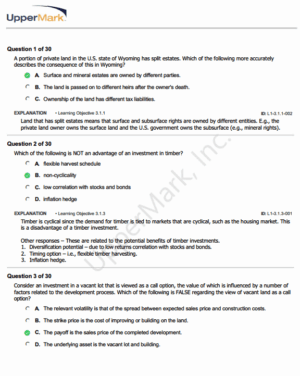 CAIA 2026 Level 1 UpperMark Question Bank