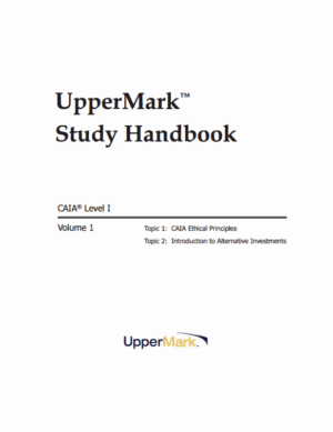 CAIA 2026 Level 1 UpperMark Handbook + Formula Sheet