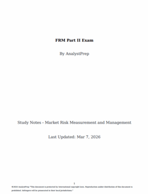 FRM 2026 Part 2 – AnalystPrep Study Notes with Formula Sheet