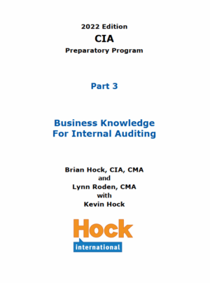 Hock CIA 2022 Part 3 Book + Slides