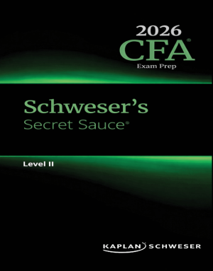 CFA 2026 Schweser Secret Sauce Level 2